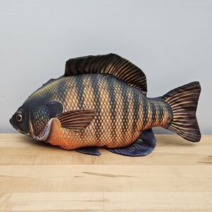 Cabin Critters Bluegill Realistic Large Fish Pillow Plush Vintage 22"